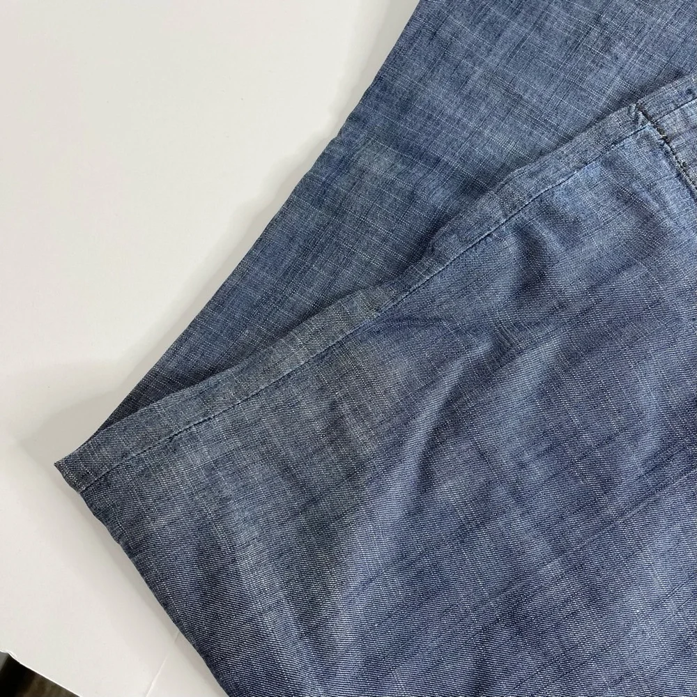 Level 99 Blue Denim Picket Tencel and Linen Trousers Size 27 NWT - Picture 5 of 13
